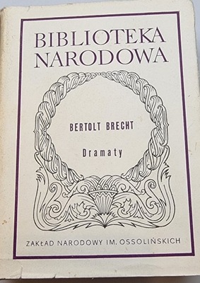 Dramaty Bertolt Brecht Biblioteka Narodowa