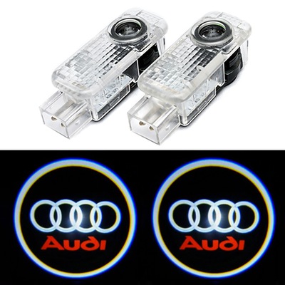 AUDI DIODO LUMINOSO LED LOGOTIPO HD PROYECTOR A3 A4 A5 A6 A8 Q3 Q5 Q7  