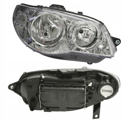 Фара лампа правий fiat albea palio weekend 2009- фото №1