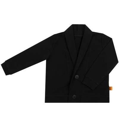 Elegancki blezer sweter HIT na guziki 116/122 czarny