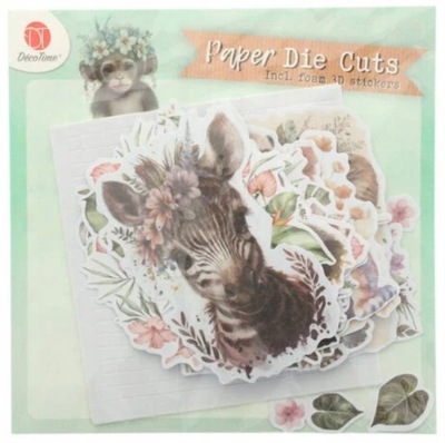 DecoTime - Wycięte Obrazki - KSZTAŁTY z taśmą piankową Die Cuts 3D ZWIERZAK
