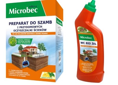 MICROBEC bakterie do szamba oczyszczalni 1kg + żel