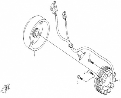 МАГНЕТО CFMOTO 500 X5, 018B-031000, CF188-031000