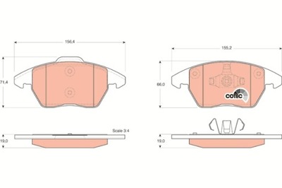 ZAPATAS DE FRENADO CITROEN C4  