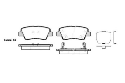 Remsa тормозные колодки тормозные hyundai sonata v 3.3 nf фото №1