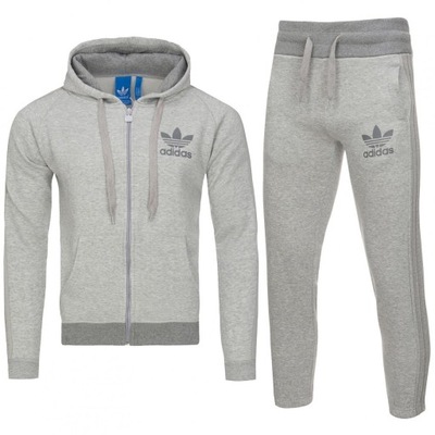 Adidas Originals męski sportowy szary dres komplet AB7587/AB7581 M