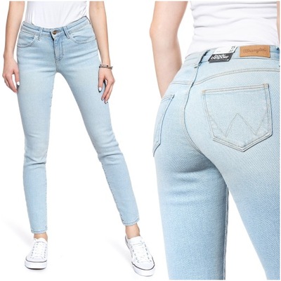 Damskie spodnie jeansowe Wrangler SKINNY W24 L32