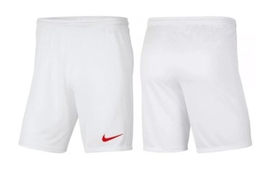 Nike Krótkie spodenki poliester biały 158-170 XL