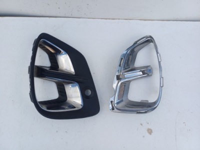 Captur ii ліва права решітка протитуманної фари хром бампера фото №1