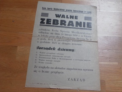 1950 LIPNO WĘDKARSTWO