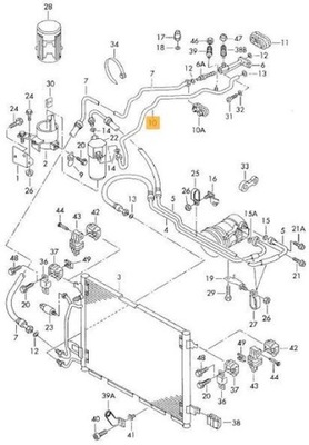 THERMOTEC ПАТРУБОК КОНДИЦІОНЕРА AUDI A4 B5