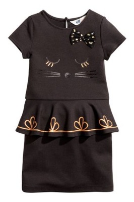 H&M Sukienka z cekinowym haftem rozm. 92cm