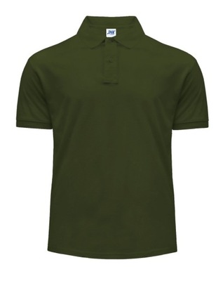 Koszulka POLO męska bawełna JHK FOREST GREEN M