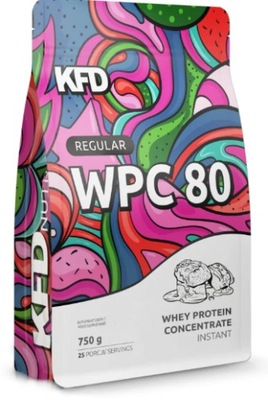 KFD Regular WPC 80 białko 100% smak: solony karmel 750g