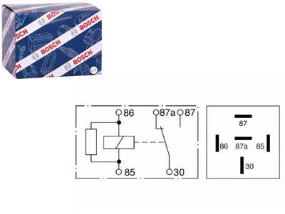 RELĖ UNIVERSALUS 12V 30A SKAIČIUS POLACZEN 5 BOSCH 