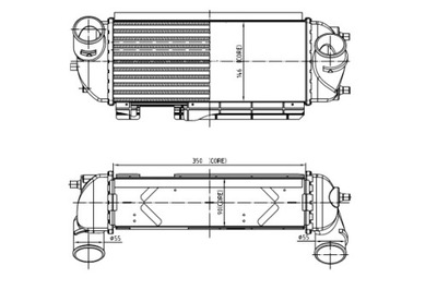 NRF ИНТЕРКУЛЕР РАДИАТОР ВОЗДУХА DOLOTOWEGO HYUNDAI IX35 KIA