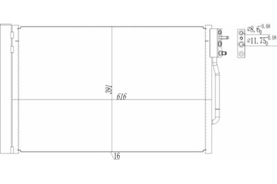 HART KONDENSATORIUS KONDICIONAVIMO OPEL INSIGNIA B 17- 