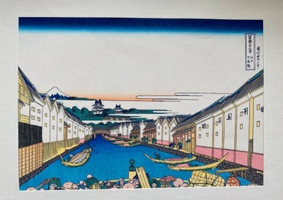 Drzeworyt japoński, Katsushika Hokusai, Most Nihombashi w Edo