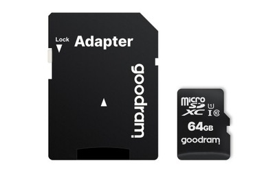 Karta pamięci GoodRam M1AA-0640R12 64GB Class 10 + adapter