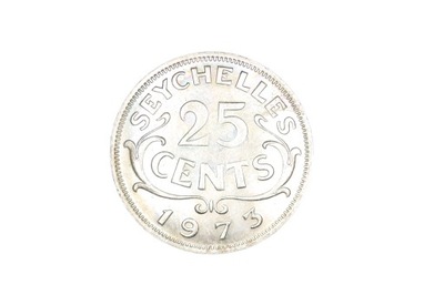 SESZELE 25 Cents ELŻBIETA II 1973 r. MONETA 25 Centów (E0114-6)