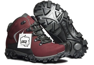 Buty trekkingowe TAPI bordo skóra + TEX PL r38