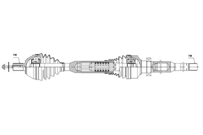 PUSAŠIS DEŠINIOJI VOLVO AWD ATM XC60 09-15 TF-80SC 