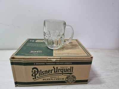 Kufel Pilsner Urquell 0.5l 500ml 6szt zestaw kufle piwa oryginalne pudełko