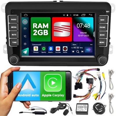 RADIO 7'' GPS ANDROID SEAT LEON TOLEDO ALTEA  