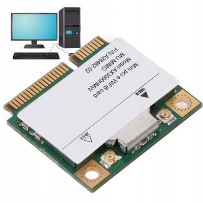KARTA SIECIOWA AX3000HMW MINI PCI-E WIFI6 2,4GHZ 5 GHZ 3000GBPS 802.11AX/AC