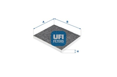 UFI FILTRO DE CABINA DE CARBON TOYOTA COROLLA 2.0 D4D 04> 220X200X20 UFI  