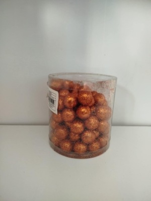 Kulki miedziane brokatowe 2cm