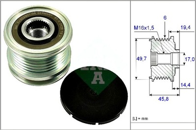 INA RUEDA POLEA ALTERNADOR MERCEDES C A205 C C204 C C205 C T-MODEL  