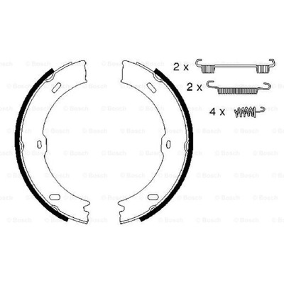 КОМПЛЕКТ КОЛОДОК ТОРМОЗНЫХ, ТОРМОЗ СТОЯНОЧНИЙ BOSCH 0 986 487 720