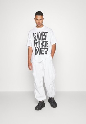 T-shirt biały z napisami Jaded London XXS