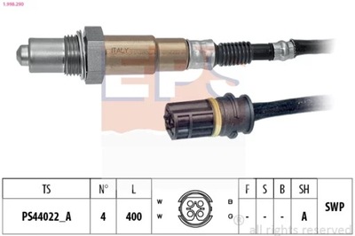 1-998-290 SONDA LAMBDA DB A CLASE  