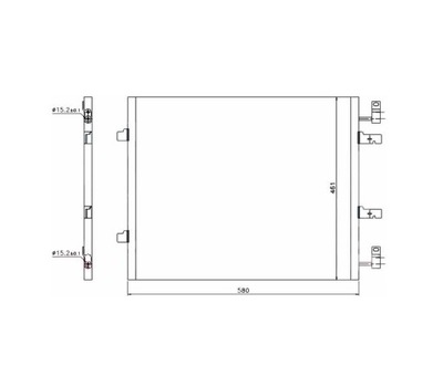 RADUADOR DE ACONDICIONADOR OPEL VIVARO 2007- 4417650  