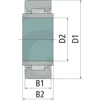 Rolka masztu TREX.PARTS do wózków widłowych Jungheinrich