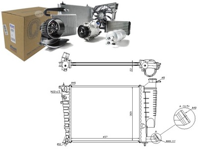 RADIATOR ENGINE CITROEN PEUGEOT  