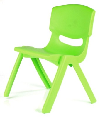 Krzesełko dziecięce plastikowe zielone T