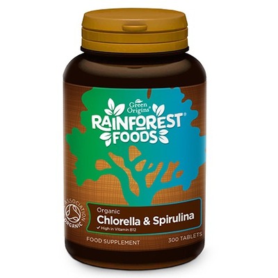 Chlorella Spirulina 300tabl 500mg Rainforest Foods