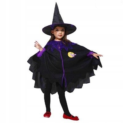 Kostium czarownicy na Halloween dla dzieci 110cm 30e43