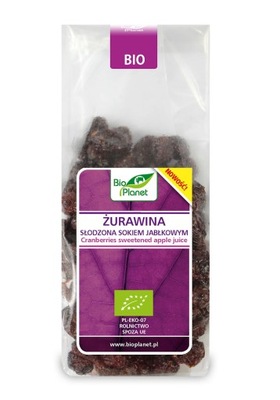 Żurawina słodzona sokiem jabłkowym BIO 100g