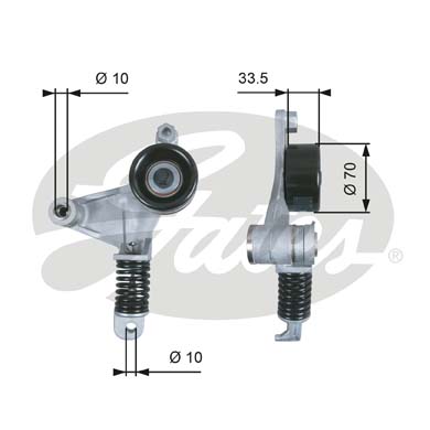 РОЛИК НАТЯЖИТЕЛЬНЫЙ PK GATES T38453