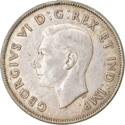 Moneta, Canada, George VI, 50 Cents, 1942, Royal C
