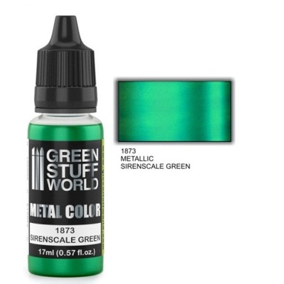 Acrylic Metal Paint Sirenscale Green farba 17