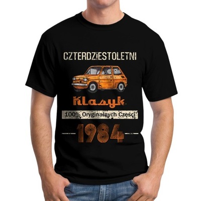 MĘSKA KOSZULKA PRL MALUCH FIAT 40 LAT 1984 xxl