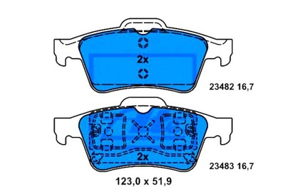 Ate гальмівні колодки гальмівні ford tourneo connect transit фото №1