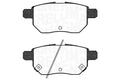 MAGNETI MARELLI ZAPATAS DE FRENADO PARTE TRASERA SUBARU TREZIA 03 11-  