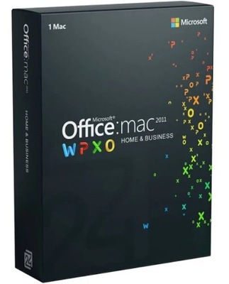 Microsoft Office 2011 Mac 1 PC / licencja wieczysta BOX