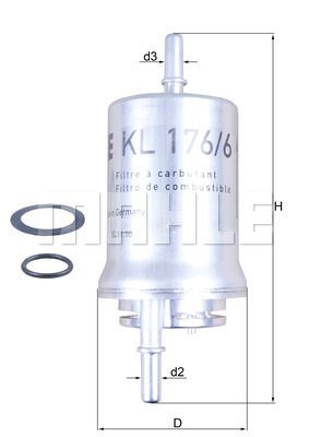 KNECHT KL 176\/6D ФИЛЬТР ТОПЛИВА фото